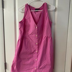 Gap V-Neck Button Front Dress